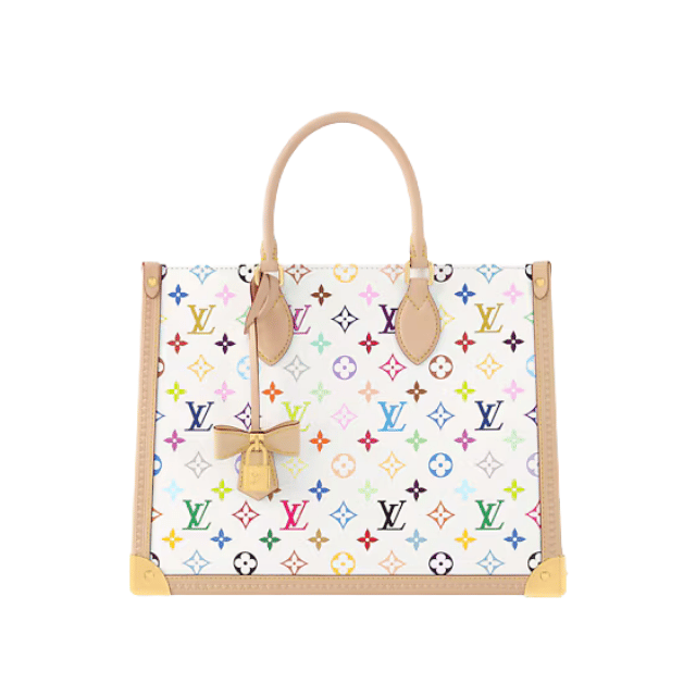 LOUIS VUITTON LV X TM ONTHEGO MM WHITE 13.8 INCHES M13079