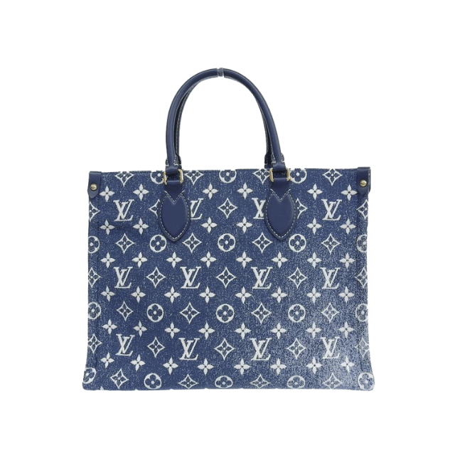 LOUIS VUITTON ONTHEGO MM DENIM BLUE 14.0 INCHES M59608
