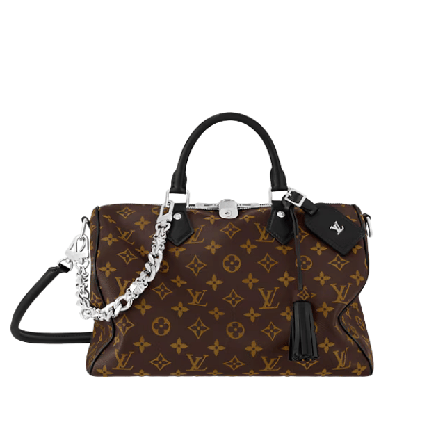 LOUIS VUITTON  SPEEDY SOFT 30 DARK 11.8 INCHES M12243