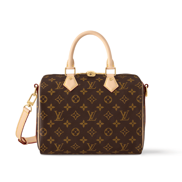 LOUIS VUITTON SPEEDY BANDOULIÈRE 25 BAG BROWN 9.8 INCHES M46977