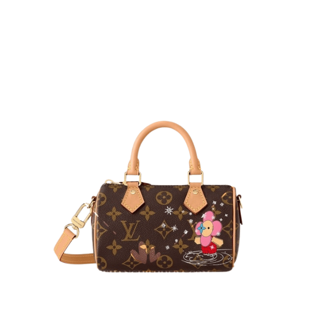 LOUIS VUITTON NANO SPEEDY VIVIENNE BROWN 6.3 INCHES M82624