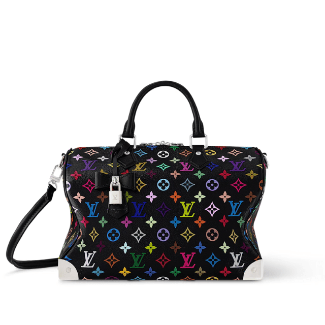 LOUIS VUITTON LV X TM SPEEDY SOFT 30 BAG BLACK 11.8 INCHES M13257