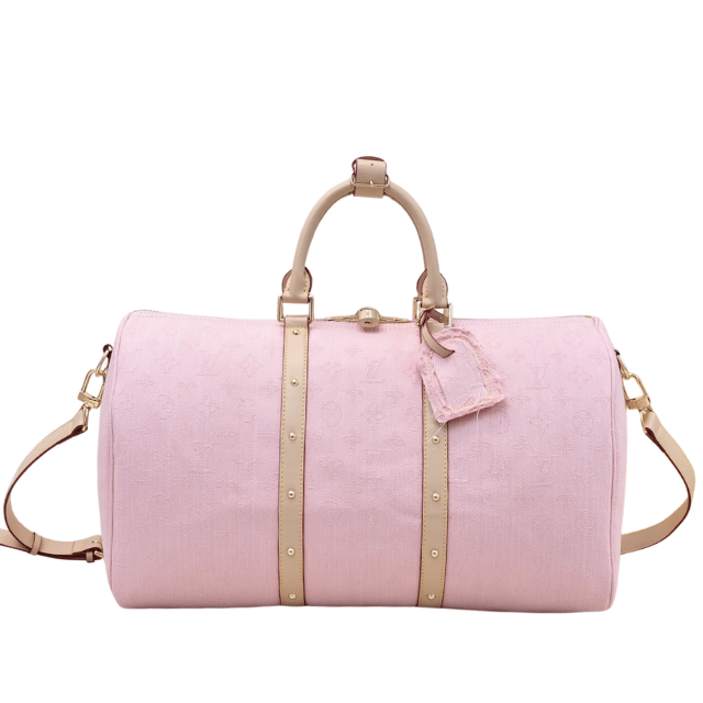 LOUIS VUITTON KEEPALL BANDOULIÈRE 45 PINK 7.5 INCHES M13748