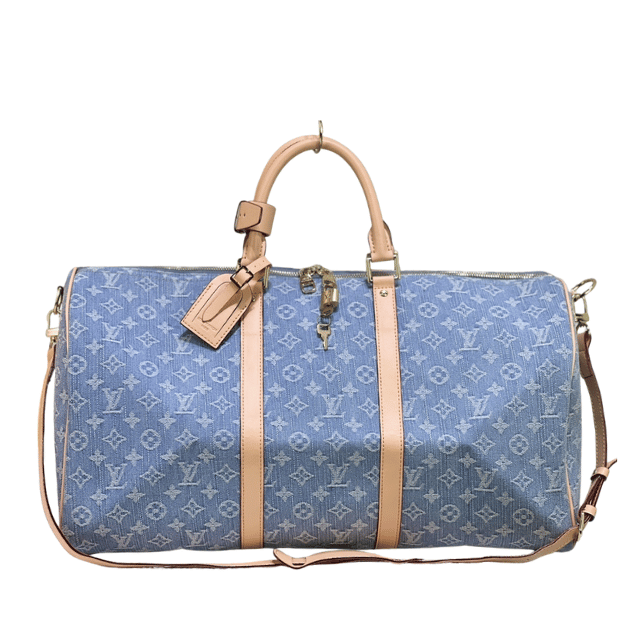 LOUIS VUITTON KEEPALL BANDOULIÈRE 50 BLUE 19.7 INCHES M25334