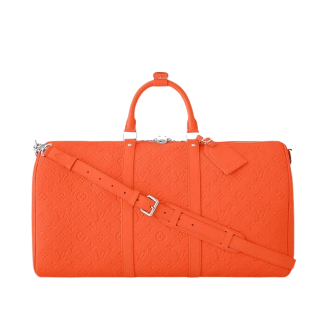 LOUIS VUITTON KEEPALL BANDOULIÈRE 50 BAG ORANGE 19.7 INCHES M20963