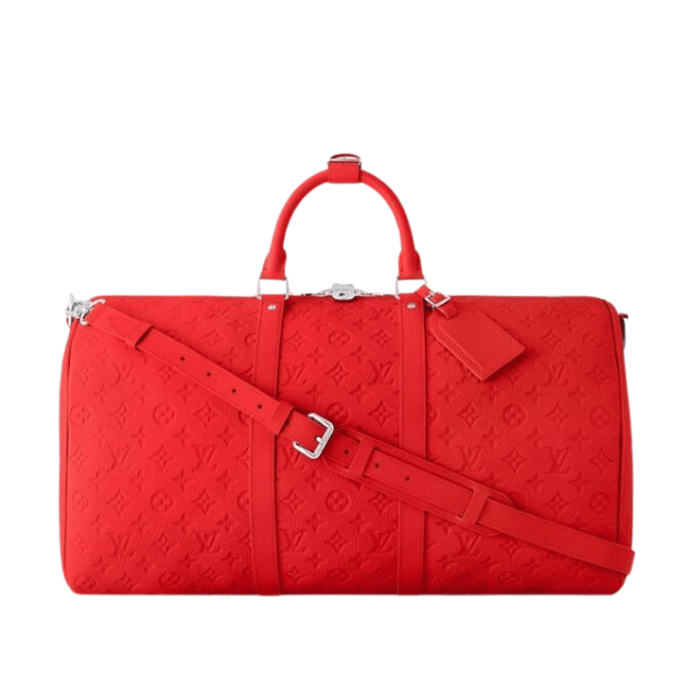 LOUIS VUITTON KEEPALL BANDOULIÈRE 50 BAG RED 19.7 INCHES M23750