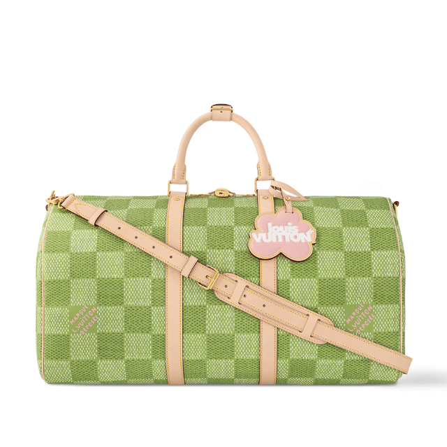 LOUIS VUITTON KEEPALL BANDOULIÈRE 50 BAG GREEN 19.7 INCHES N40667