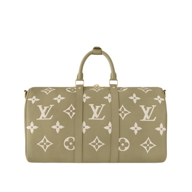 LOUIS VUITTON KEEPALL BANDOULIÈRE 45 OLIVE GREEN 17.7 INCHES M46670