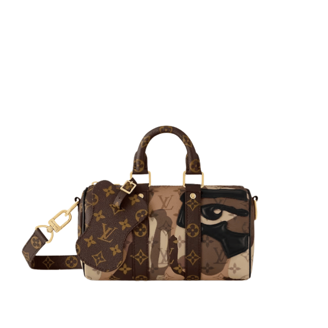 LOUIS VUITTON KEEPALL BANDOULIÈRE 25 BROWN 9.8 INCHES M45653