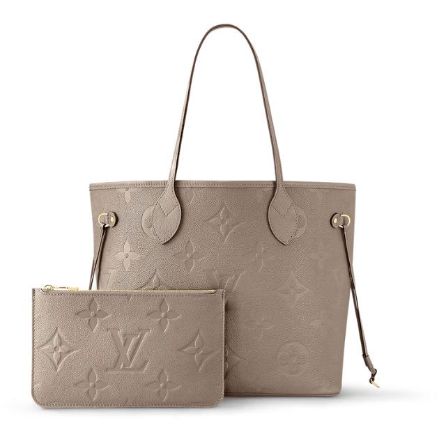 LOUIS VUITTON NEVERFULL MM TOURTERELLE GRAY 12.2 INCHES M12605