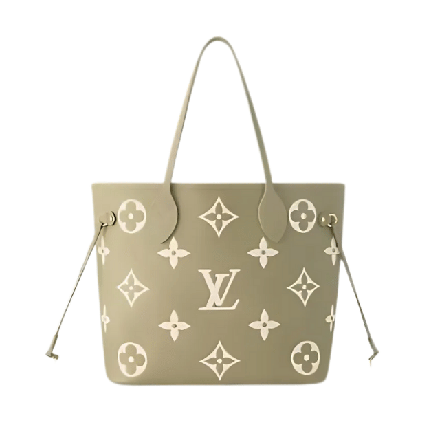 LOUIS VUITTON NEVERFULL MM MONOGRAM KHAKI GREEN 12.2 INCHES M46649