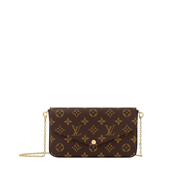 LOUIS VUITTON POCHETTE FÉLICIE MONOGRAM CANVAS BORDEAUX 8.3 INCHES M81896