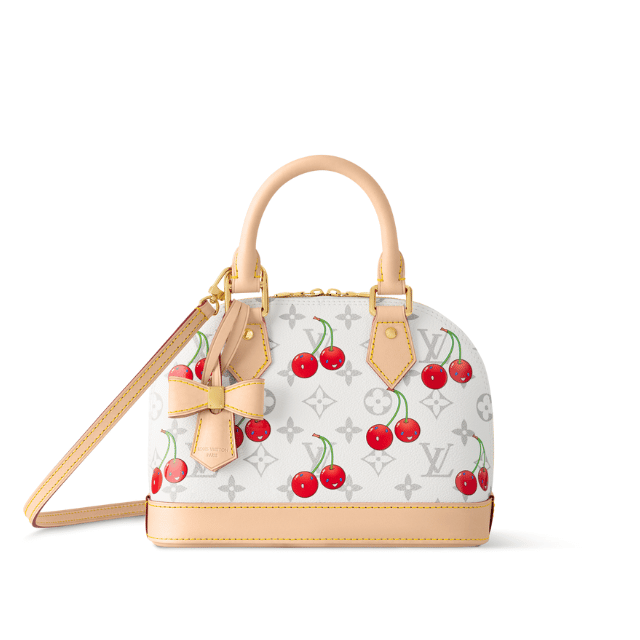 LOUIS VUITTON LV x TM ALMA BB CHERRY MONOGRAM CANVAS 9.8 INCHES M14234