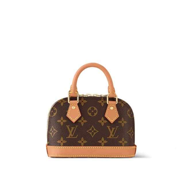 LOUIS VUITTON NANO ALMA MONOGRAM CANVAS BROWN 7.9 INCHES M82717