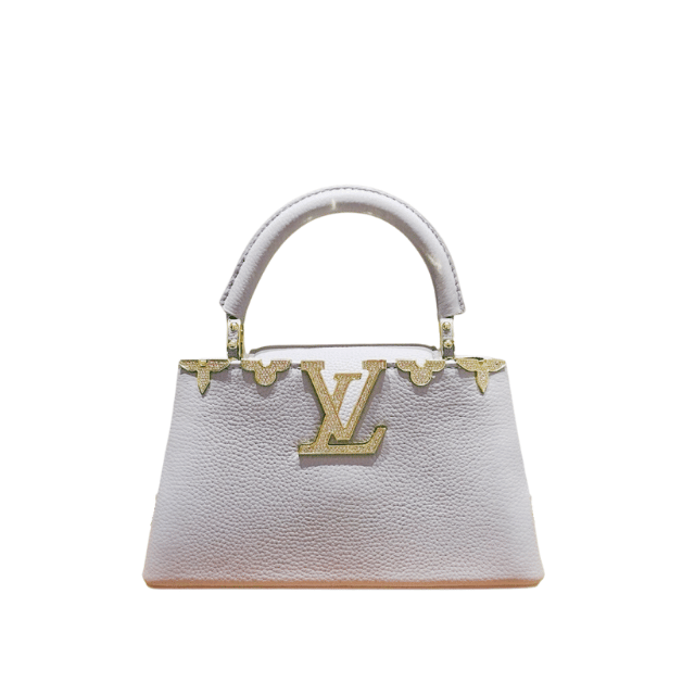 LOUIS VUITTON CAPUCINES NANO BAG WHITE 8.7 INCHES