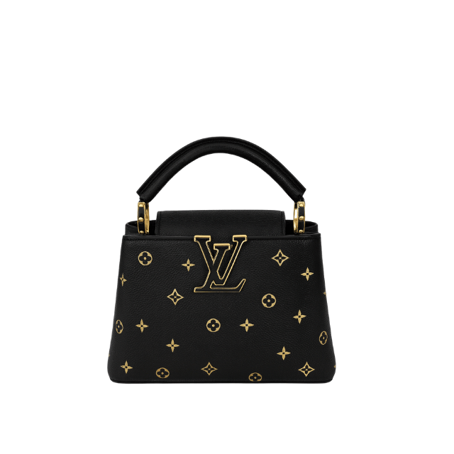 LOUIS VUITTON CAPUCINES MINI MONOGRAM STARRY NIGHT BLACK 7.9 INCHES