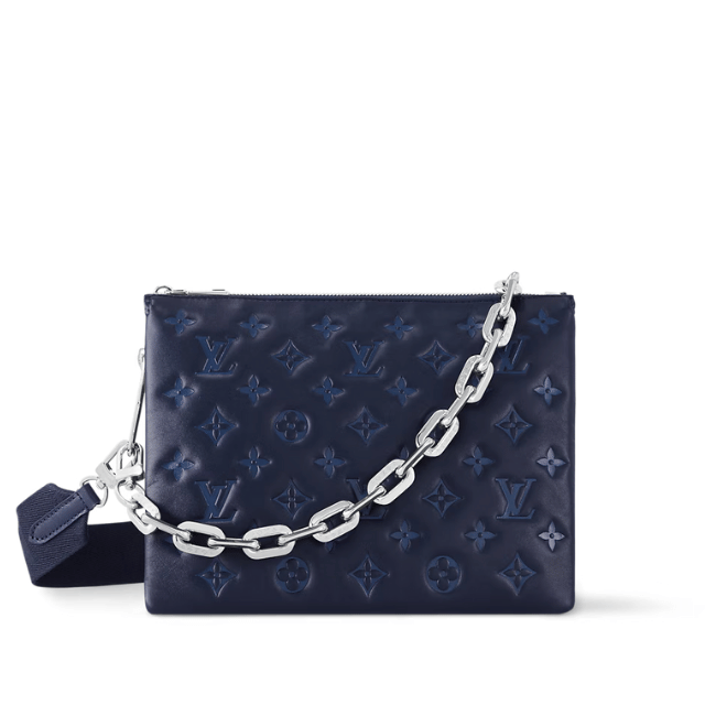LOUIS VUITTON COUSSIN PM MARINE BLUE 10.2 INCHES M21282