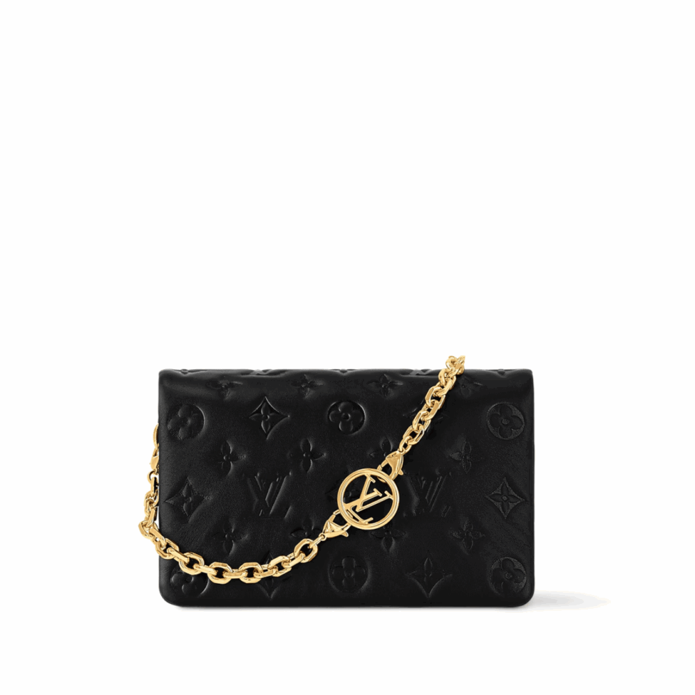 LOUIS VUITTON POCHETTE COUSSIN BLACK 7.9 INCHES M82116