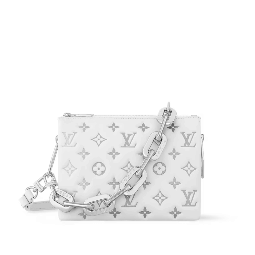 LOUIS VUITTON COUSSIN BB LV SKI WHITE 8.3 INCHES M11957