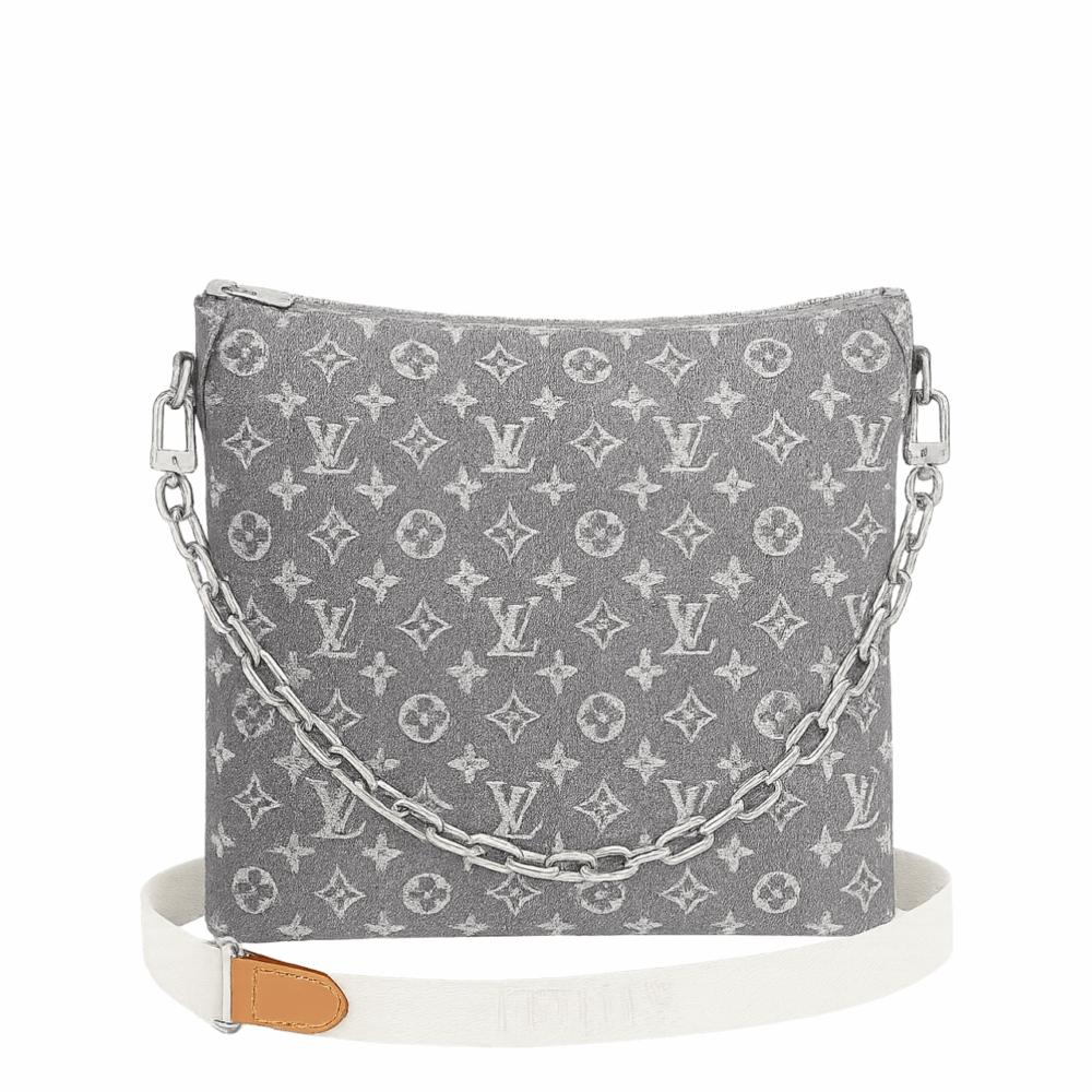 LOUIS VUITTON COUSSIN PM DENIM GREY 11.8 INCHES