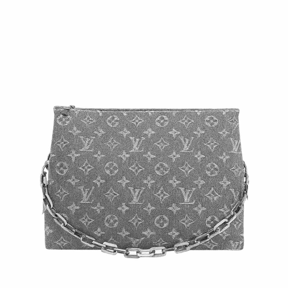 LOUIS VUITTON COUSSIN PM DENIM GRAY 11 INCHES M12345