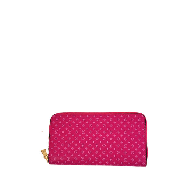 LOUIS VUITTON ZIPPY ROUND LONG WALLET NANOGRAM PINK 7.7 INCHES M82233