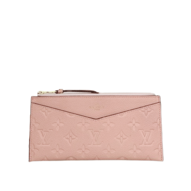 LOUIS VUITTON POCHETTE MELANIE MONOGRAM EMPREINTE ROSE BALLERINE 9 INCHES M68712