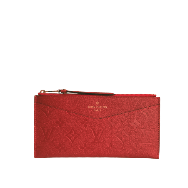 LOUIS VUITTON POCHETTE MELANIE MONOGRAM EMPREINTE CERISE 9 INCHES M68712