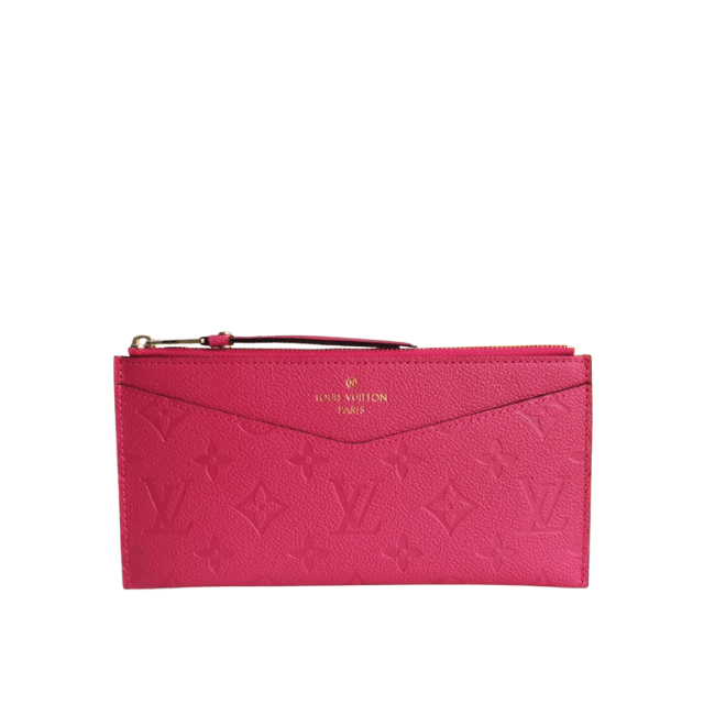 LOUIS VUITTON POCHETTE MELANIE MONOGRAM EMPREINTE FUCHSIA 9 INCHES M68712