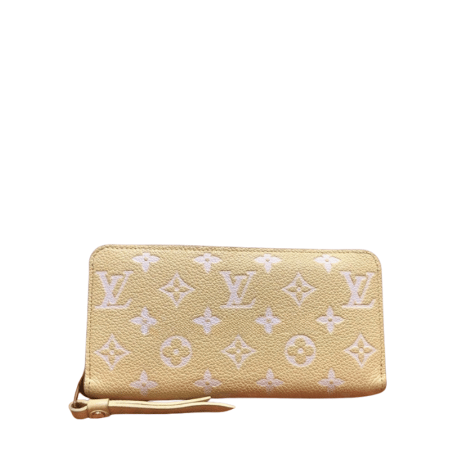 LOUIS VUITTON ZIPPY WALLET GIANT MONOGRAM CRÈME M81279 7.5 INCHES M91457