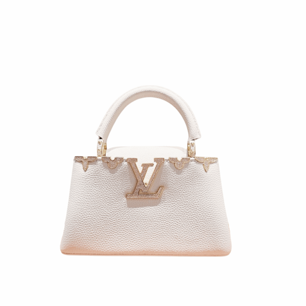 LOUIS VUITTON CAPUCINES NANO BAG BEIGE 8.7 INCHES