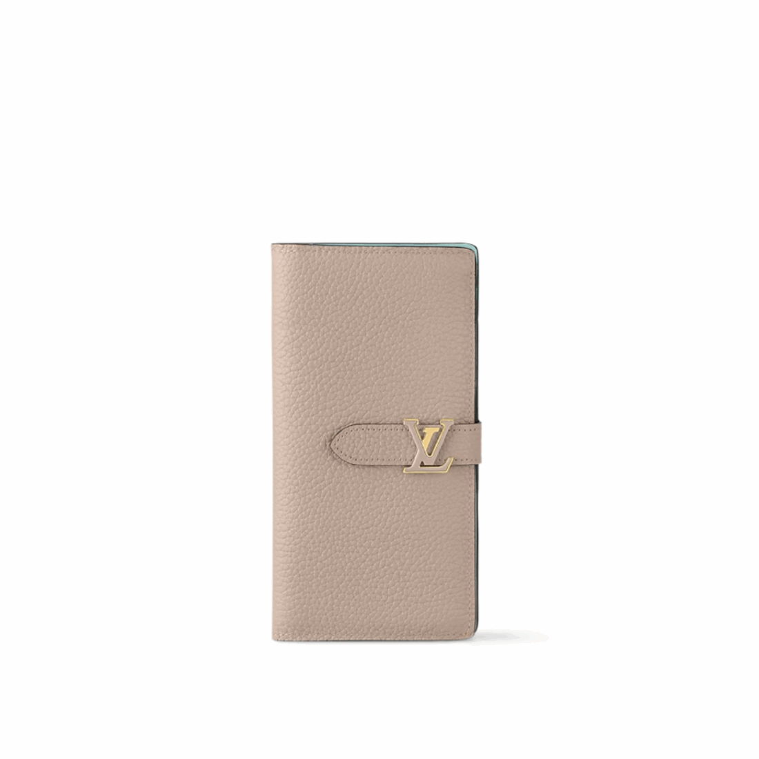 LOUIS VUITTON VERTICAL WALLET TAURILLON LEATHER GALET BEIGE 7.5 INCHES M81499 - Image 6