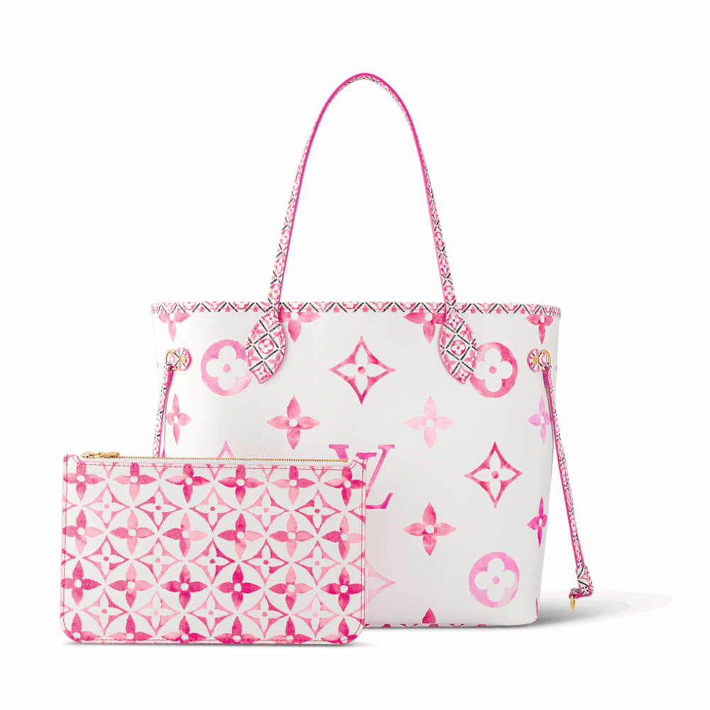 LOUIS VUITTON NEVERFULL MM TOTE BAG ROSE 12.2 INCHES M22980