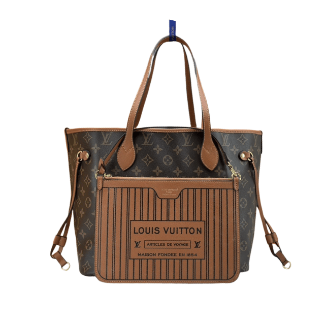 LOUIS VUITTON NEVERFULL INSIDE OUT MM BROWN 12.2 INCHES M11946