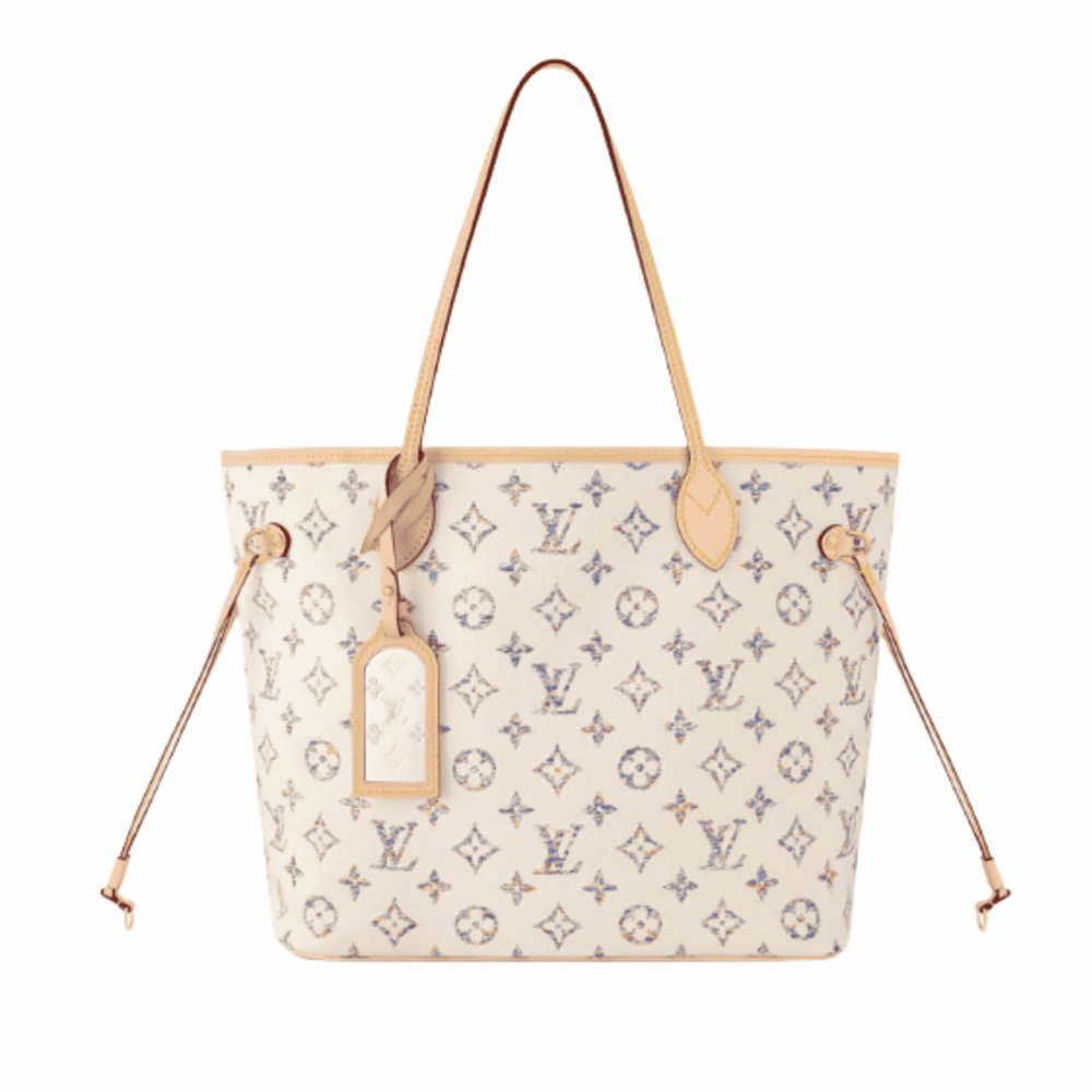 LOUIS VUITTON NEVERFULL MM MULTICOLOR BEIGE 12.2 INCHES M24905